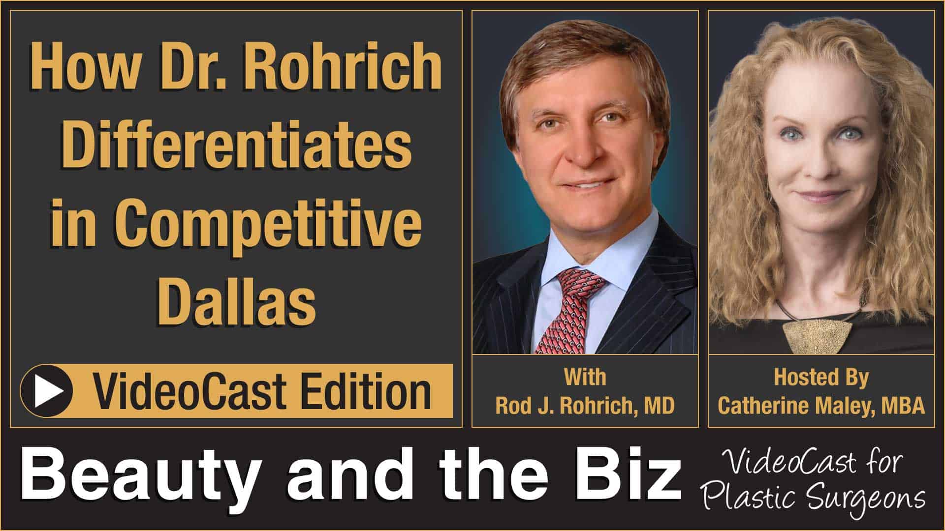 Beauty and the Biz Videocast with Rod Rohrich, MD and Catherine Maley