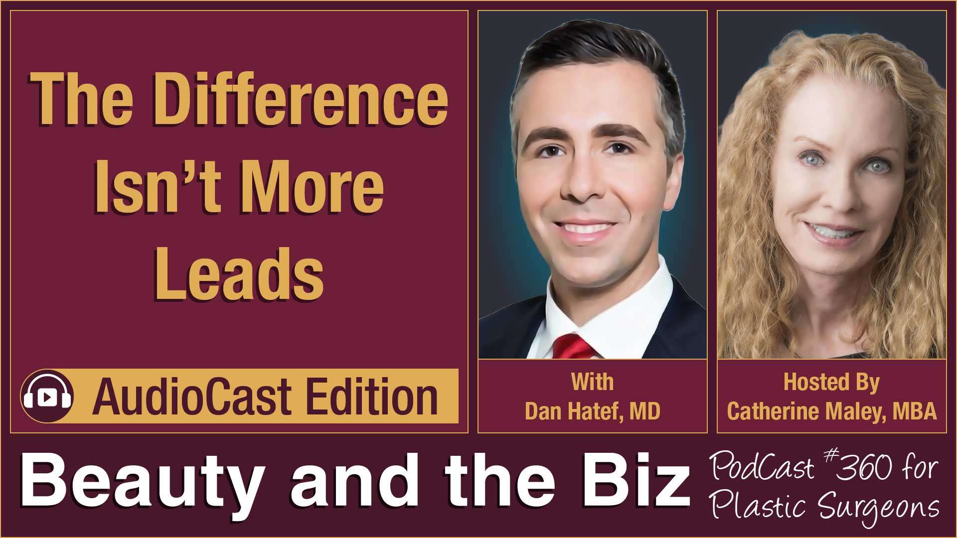 Beauty and the Biz episode with Dan Hatef, MD and Catherine Maley